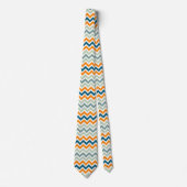 Elegant Mixed Colors Chevron Pattern Stropdas (Voorkant)