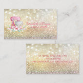 Elegant Mixer Flowers Bokeh Bakery Visitekaartje (Voorkant / Achterkant)