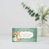 Elegant Mixer Sunflower Bokeh Visitekaartje (Staand voorkant)