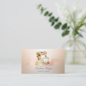 Elegant Mixer Sunflower Roos Gold Bruske Visitekaartje (Staand voorkant)