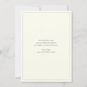 Elegant Mocha Botanical | Ivory Holiday Greeting Kaart (Achterkant)