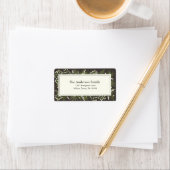 Elegant Mocha Botanical | Return Address Label (Insitu)