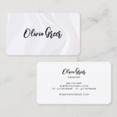 Elegant Mod Abstracte Retro Waves Visitekaartje (Voorkant / Achterkant)