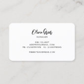 Elegant Mod Abstracte Retro Waves Visitekaartje (Achterkant)