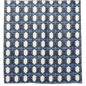 Elegant Mod Blue Abstract Scarab Pattern Douchegordijn (Voorkant)