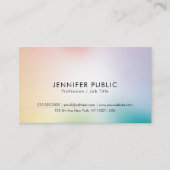 Elegant modaal kleurenminimalistisch grafisch ontw visitekaartje (Voorkant)