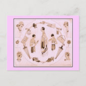 Elegant Mode 1920 Briefkaart (Voorkant)