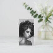 Elegant Mode 3D Art Visitekaartje (Staand voorkant)