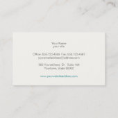 Elegant Mode Boutique Turquoise Yellow Retro Visitekaartje (Achterkant)