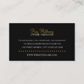 Elegant Mode Boutique Visitekaartje (Achterkant)