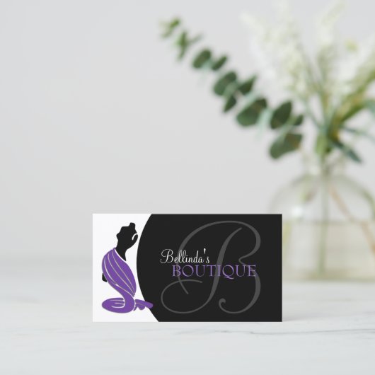 Elegant Mode Boutique Visitekaartje (Staand voorkant)