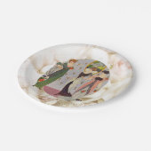 elegant mode dames 1920 papieren bordje (Gekanteld)