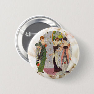 elegant mode dames in 1920 ronde button 5,7 cm