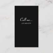 Elegant Mode Designer Black & Red Visitekaartje (Achterkant)