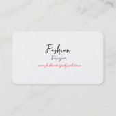 Elegant Mode Designer Polka Dot Pet Visitekaartje (Achterkant)