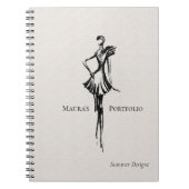 Elegant Mode Designer Portfolio | Summer Sketch Notitieboek (Voorkant)