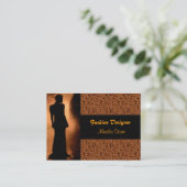 Elegant Mode Designer Visitekaartje (Staand voorkant)