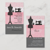 Elegant  Mode Meisroze zaaigoed Visitekaartje (Voorkant / Achterkant)