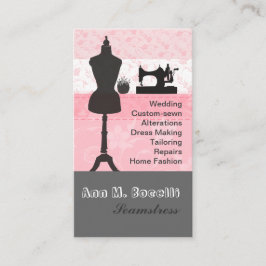 Elegant  Mode Meisroze zaaigoed Visitekaartje