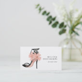 Elegant Mode Schoenillustratie Persoonlijke Stijll Visitekaartje (Staand voorkant)