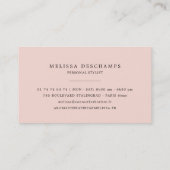 Elegant Mode Schoenillustratie Persoonlijke Stijll Visitekaartje (Achterkant)