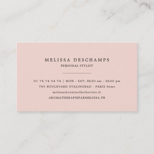 Elegant Mode Schoenillustratie Persoonlijke Stijll Visitekaartje (Achterkant)