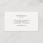 Elegant Mode Stylist Gold Branch Wood Visitekaartje (Achterkant)