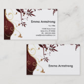 Elegant Mode Visitekaartje (Voorkant / Achterkant)