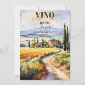 Elegant Moden Vino voor het Vrijgezellenfeest Vows Kaart (Voorkant)