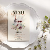 Elegant Moden Vino voor het Vrijgezellenfeest Vows Kaart