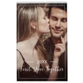 Elegant & Modern 2024 Familie Aangepaste Foto Kalender (Hoes)