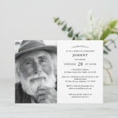 Elegant Modern 2-Photo Funeral/Memorial Service Kaart (Staand voorkant)