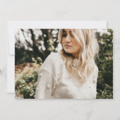 Elegant modern 2 Photo Hot Pink Simple Afstuderen Aankondiging (Achterkant)