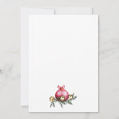 Elegant Modern 30th Christmas Birthday Party Kaart (Achterkant)