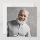 Elegant Modern 3 Foto Memorial Bedankkaart (Achterkant)