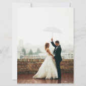 Elegant Modern 4 Foto Weddenschap Hartelijk dank (Achterkant)