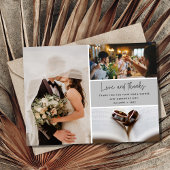 Elegant Modern 4 Foto Weddenschap Hartelijk dank