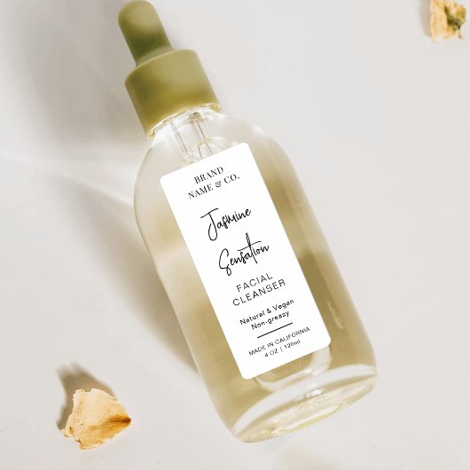 Elegant Modern 4 OZ Cosmo Fles Verticaal Label