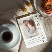 Elegant Modern 5 Foto Wedding Save the Date