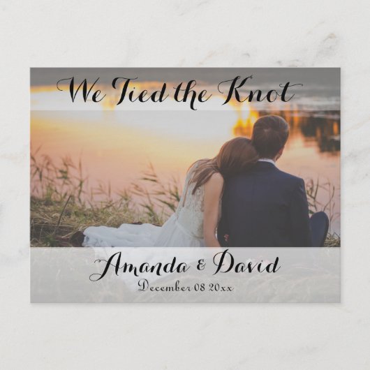 Elegant Modern Aangepast Aangepast Aangepast Aange Briefkaart (Voorkant)