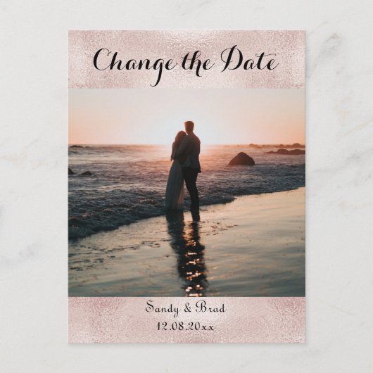 Elegant Modern Aangepast Aangepast Aangepast Aange Briefkaart (Voorkant)