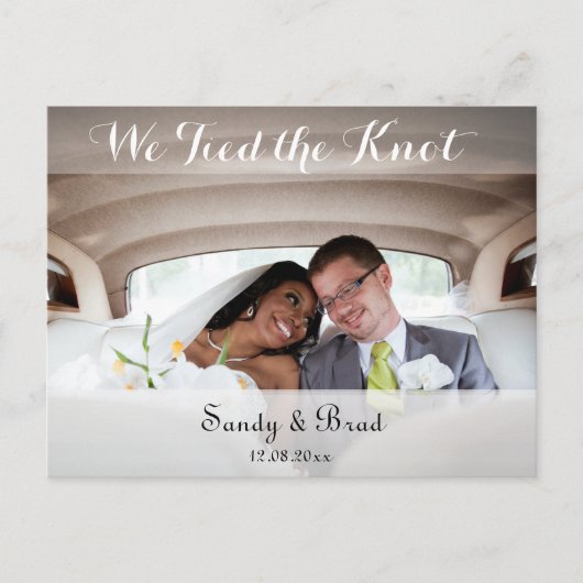 Elegant Modern Aangepast Aangepast Aangepast Aange Briefkaart (Voorkant)