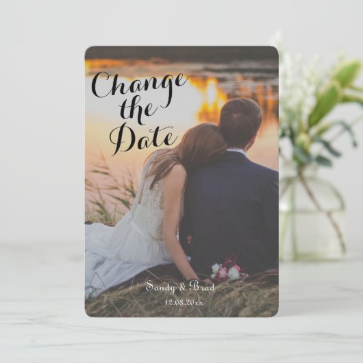 Elegant Modern Aangepast Aangepast Aangepast Aange Kaart (Staand voorkant)