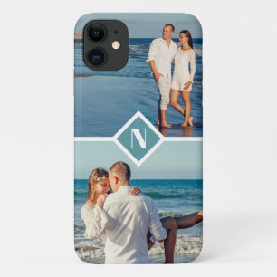 Elegant modern aangepast fotomonogram Case-Mate iPhone case