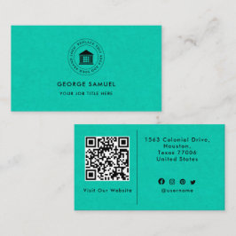 Elegant Modern Aangepast Logo Minimalistisch Eenvo Visitekaartje