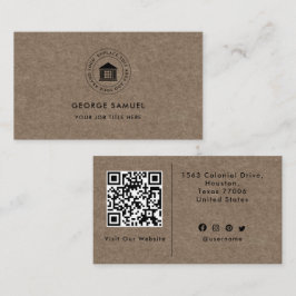 Elegant Modern Aangepast Logo Minimalistisch Eenvo Visitekaartje