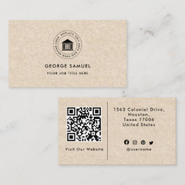 Elegant Modern Aangepast Logo Minimalistisch Eenvo Visitekaartje