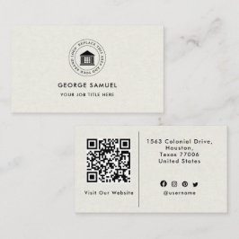 Elegant Modern Aangepast Logo Minimalistisch Eenvo Visitekaartje