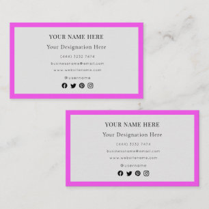 Elegant Modern Aangepast Logo Minimalistisch Eenvo Visitekaartje