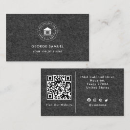 Elegant Modern Aangepast Logo Minimalistisch Eenvo Visitekaartje